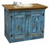 RUSTIC VANITY WITH CERAMIC CAC