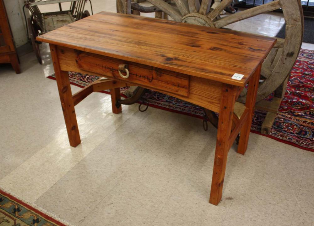 RUSTIC WESTERN STYLE PINE CONSOLE