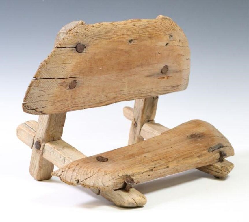 RUSTIC WOOD MULE PACK SAWBUCK