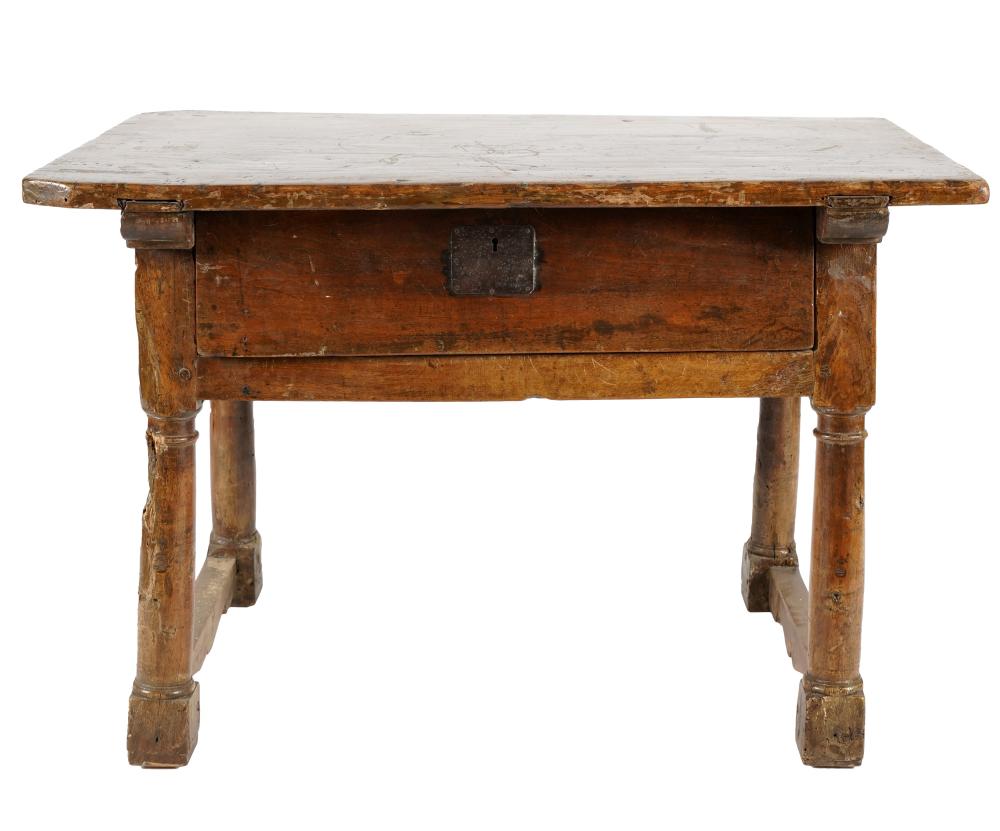 RUSTIC WOOD SIDE TABLEhaving a