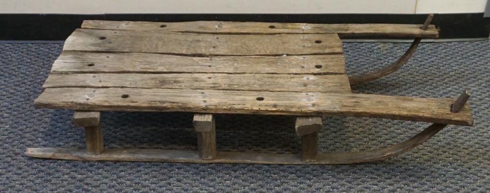 RUSTIC WOOD SLEIGH L: 44 IN. (111.8