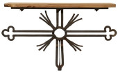 RUSTIC WROUGHT IRON &AMP; BURL