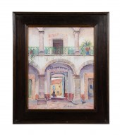RUTH ANDERSON 'COURTYARD' OIL
