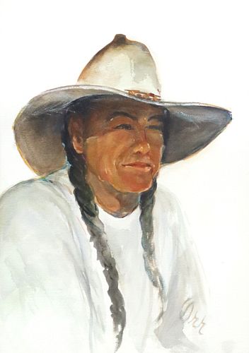 RUTH B. ORR WATERCOLOR NATIVE