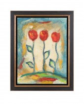 RUTH BARRETT "TRIO OF TULIPS"