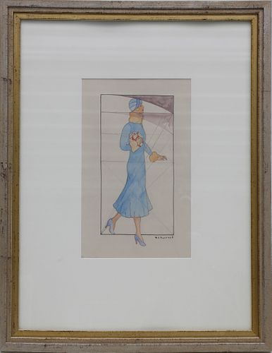 RUTH FORREST WATERCOLOR ON PAPER