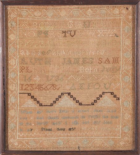 RUTH JAMES SCHOOL GIRL SAMPLER 18TH