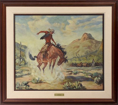 RUTH KOPPANG (AM B. 1924) OIL ON