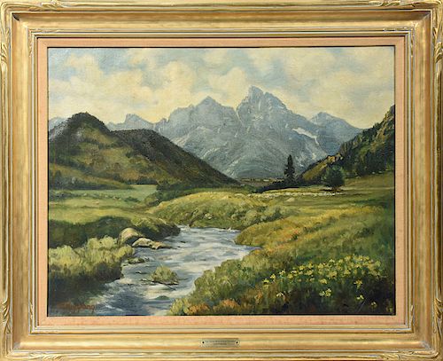 RUTH KOPPANG OIL ON CANVAS OF THE