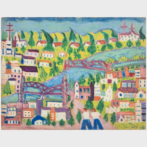 RUTH LIVINGSTON: SUBURBAN LANDSCAPE
