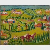 RUTH LIVINGSTON: TWO HORSES; A
