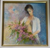 Ruth McKee, acrylic on board,