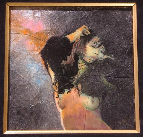 Ruth McKee, acrylic on board,
