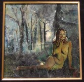 Ruth McKee, acrylic on board,