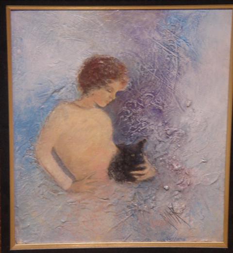 Ruth McKee, heavy acrylic on board,