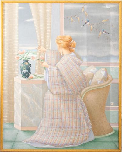 RUTH WEISBERG FIGURATIVE ACRYLIC ON