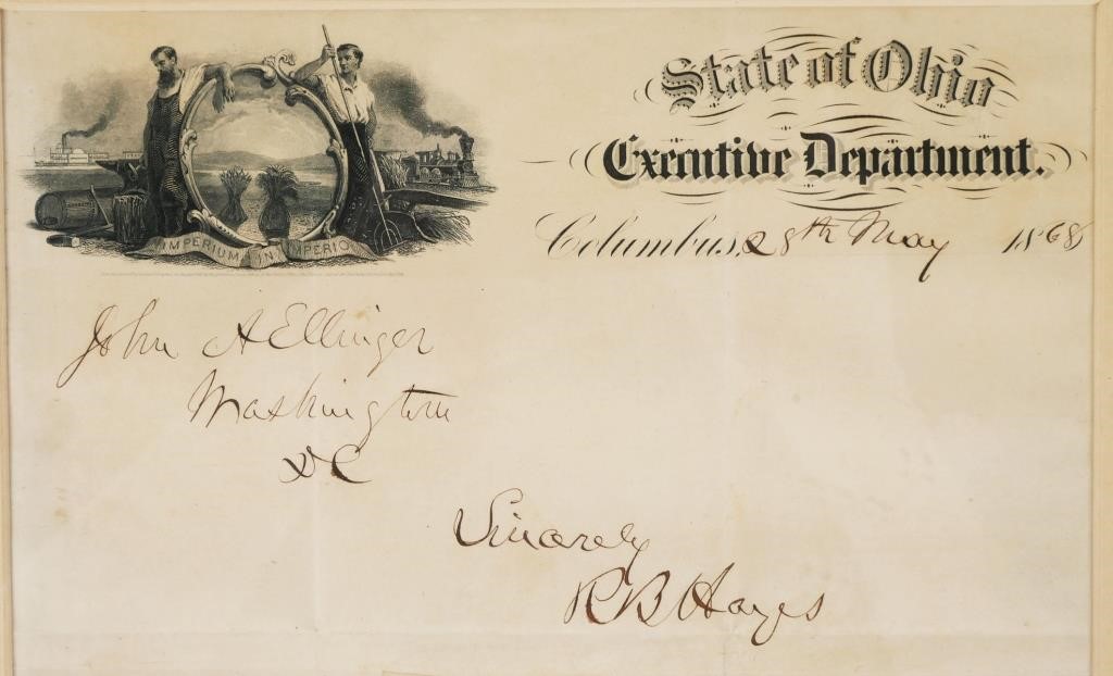 RUTHERFORD B. HAYES AUTOGRAPH,
