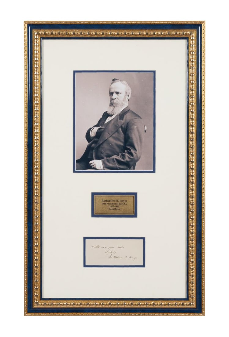 RUTHERFORD B. HAYES HANDWRITTEN