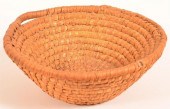 RYE STRAW COIL BASKET.Pennsylv