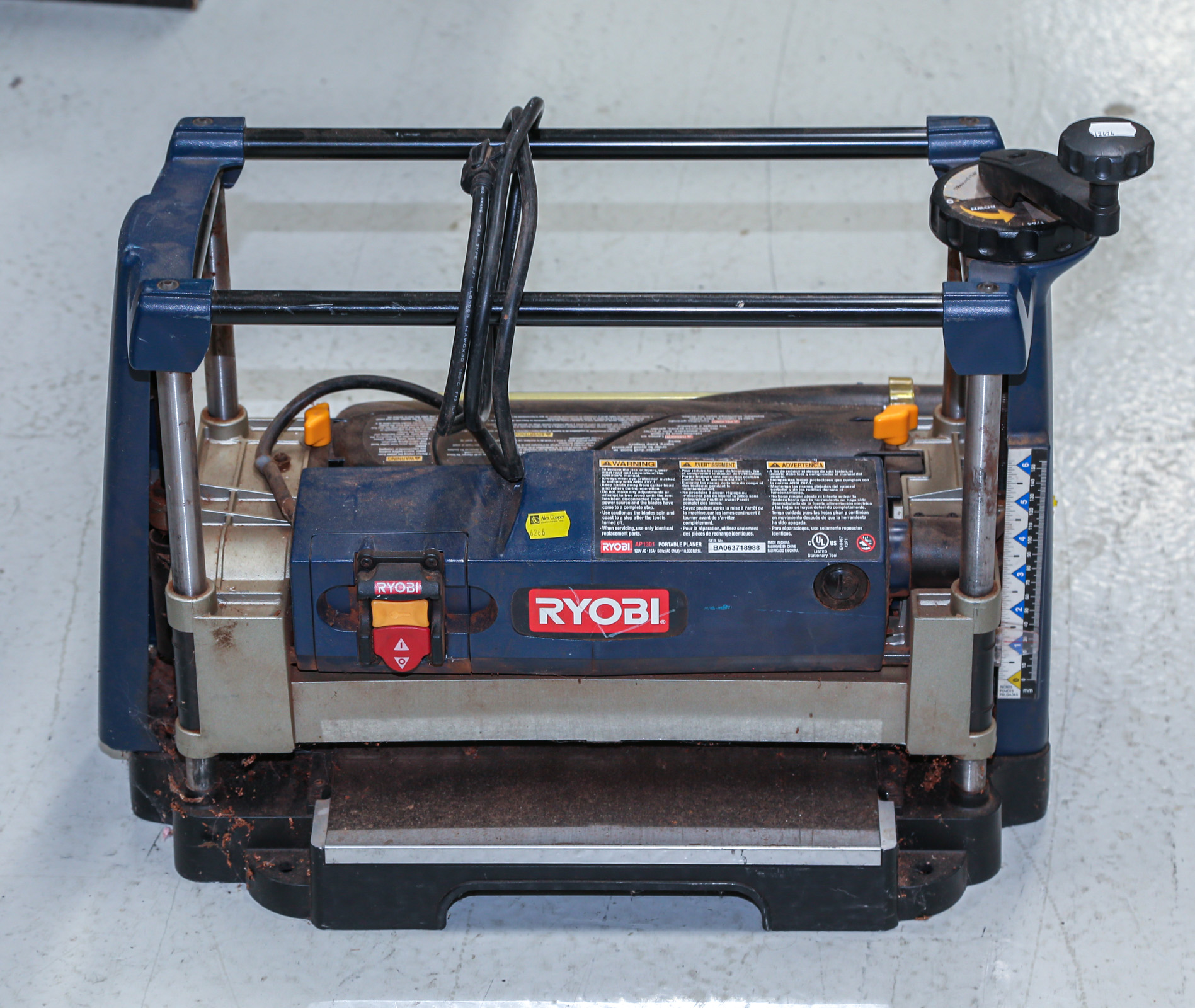 RYOBI BENCH-TOP PORTABLE PLANER .
