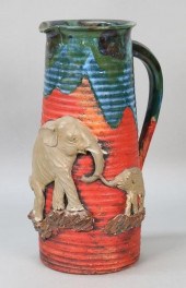RYOSAI SUMIDA POTTERY PITCHER
