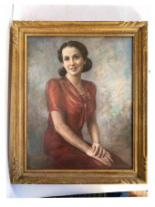 S. FRANKEL PASTEL POTRAIT OF A