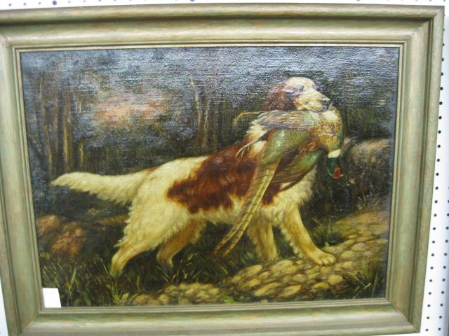 S. Gilka Oil Setter with Pheasant