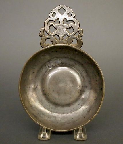 S HAMLIN PEWTER PORRINGERAn early