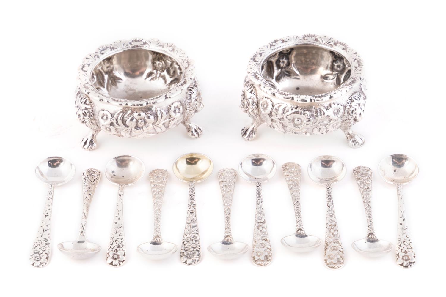 S. KIRK REPOUSSE SILVER SALT