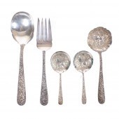 S. KIRK & SON 5 PIECE REPOUSSE
