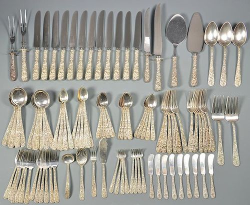 S. KIRK & SON REPOUSSE FLATWARE,