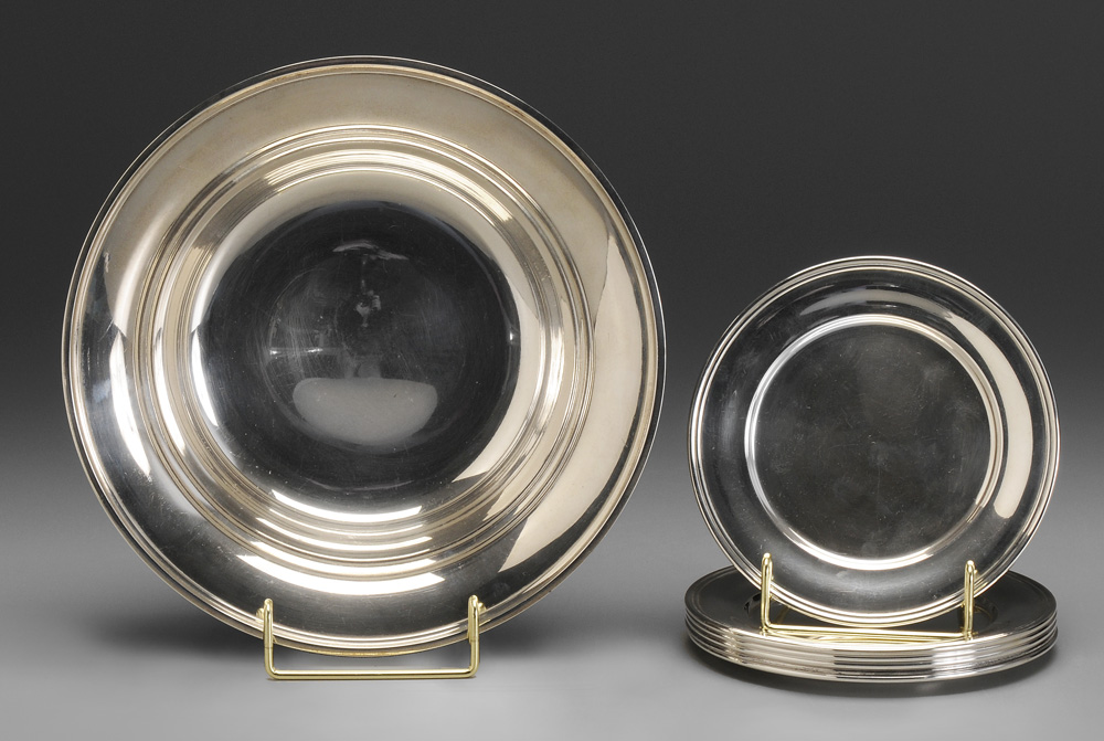S. Kirk Sterling Bowl and Plates