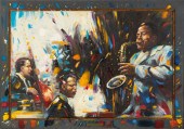 S. KOSTKA, JAZZ MUSICIANS oil
