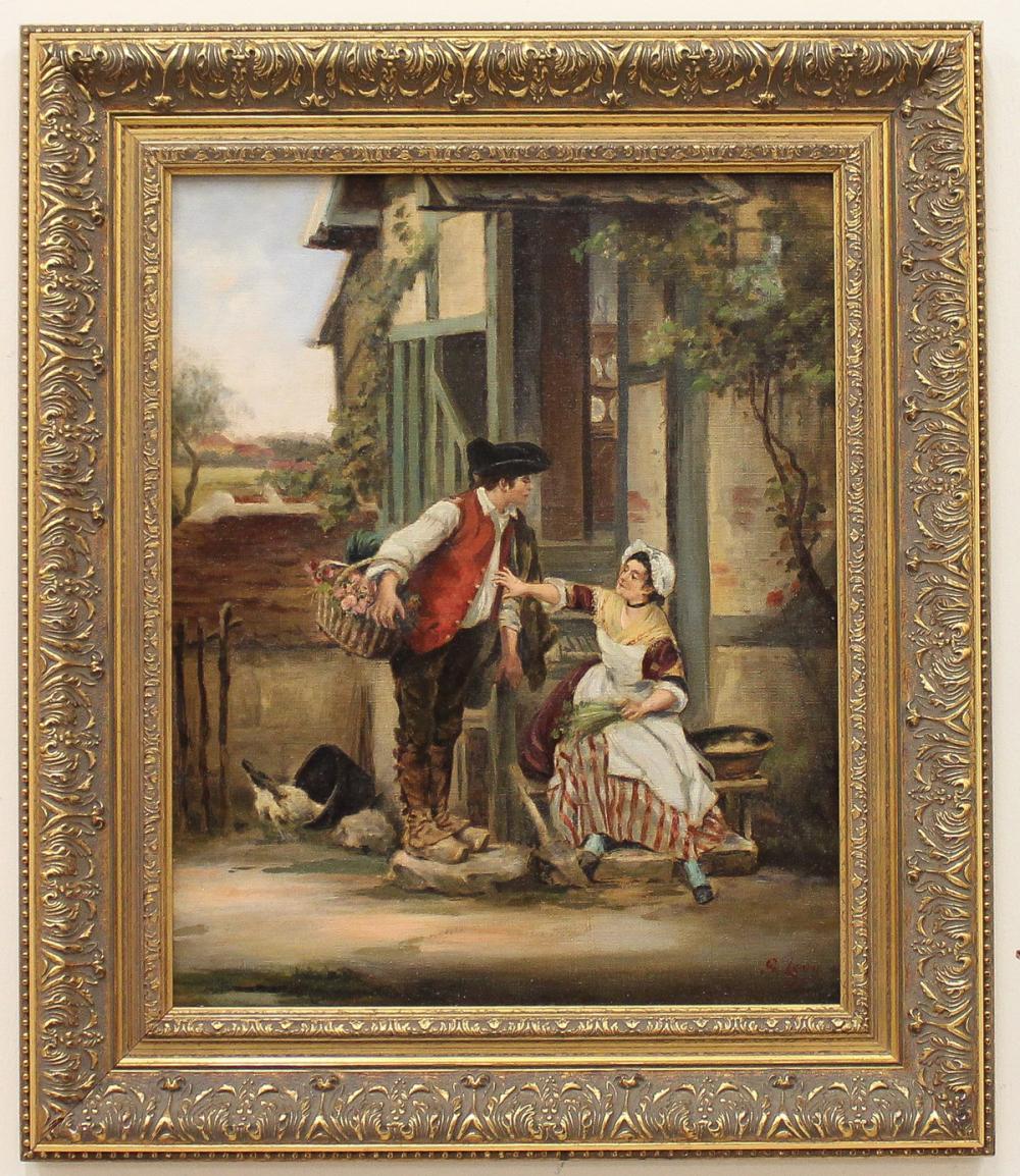 S. LEVY OIL ON CANVASS. LEVY OIL ON