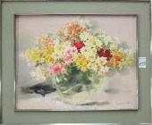 S. MATSUMOTO GOUACHE ON SILK (