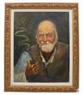 S. MAZY BEARDED MAN SMOKING A