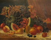S. PAIGE, STILL LIFE WITH FRUI