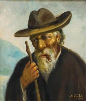 S. ROALVIS(?), BEARDED MAN SMO