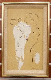 S. Romberg ''Nude'' Oil on Can