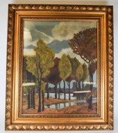S. STERNBERG OIL ON CANVAS LAN