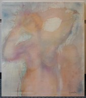 S. WEXLER, ABSTRACT NUDE WOMAN