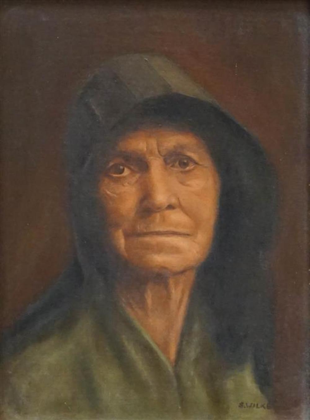 S. WILKS, PORTRAIT OF MAN, OIL ON