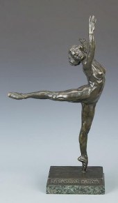 S. YOURIEVITCH BRONZE BALLERIN