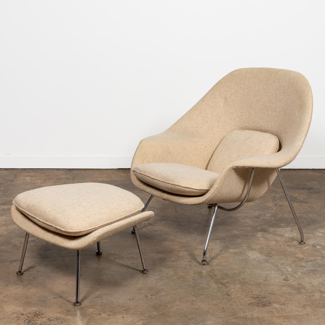 SAARINEN FOR KNOLL, WOMB CHAIR &
