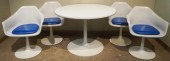 SAARINEN STYLE WHITE ENAMEL PA