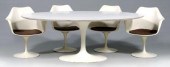 Saarinen Tulip table, chairs b