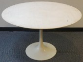 SAARINEN TYPE WHITE ENAMEL MET