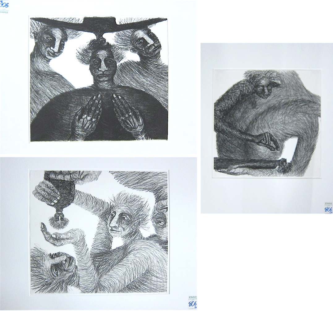 SABA DARAEE THREE LITHOGRAPHS