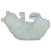SABINO ART GLASS PLAYING BEAR