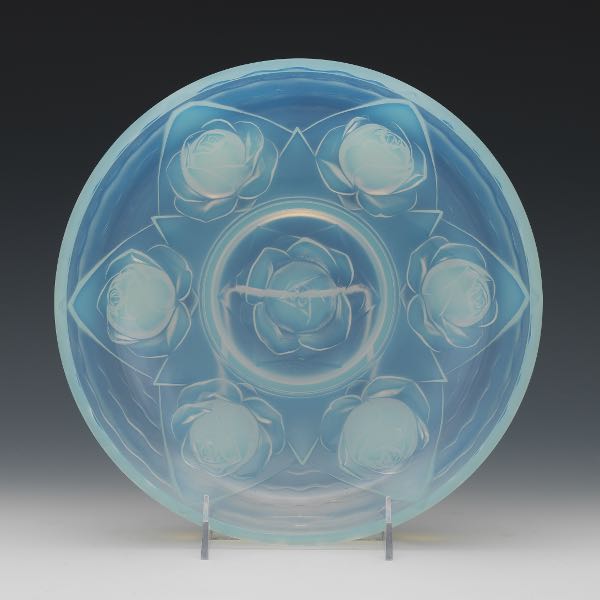 SABINO OPALESCENT ROSE PLATE 2 ½" x